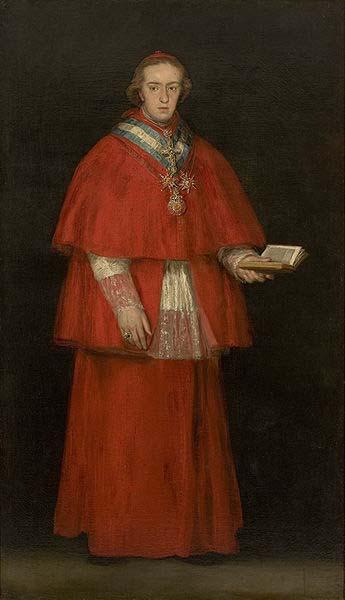 Francisco de Goya Portrait of Cardinal Luis Maria de Borbon y Vallabriga oil painting image